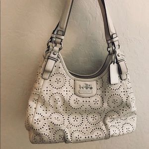 Coach White Shoulder Bag